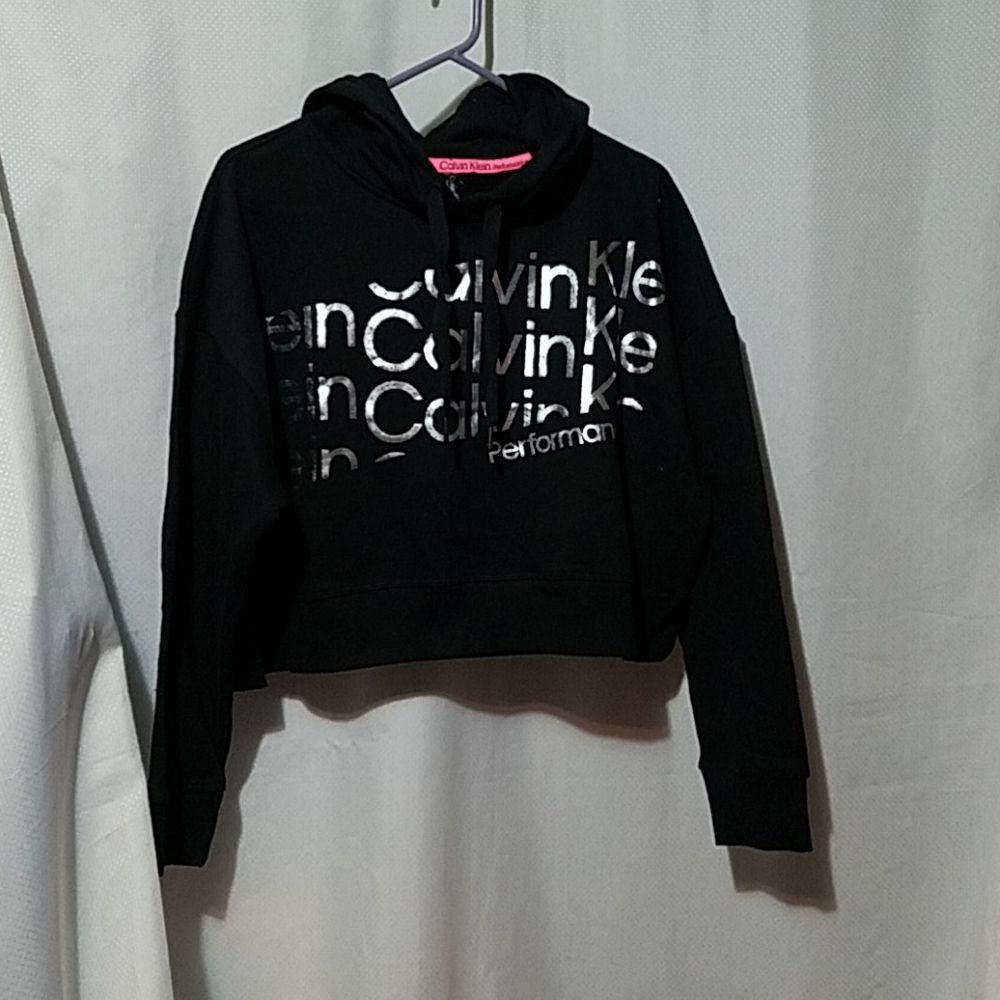 Calvin klein performance crop hooded